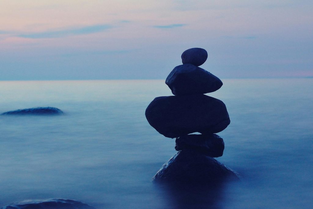 Shallow Focus Photo of Balance Stones