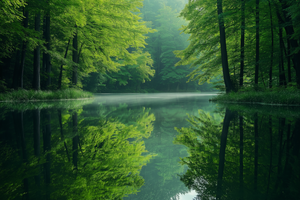 Lake in a forest