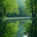 Lake in a forest